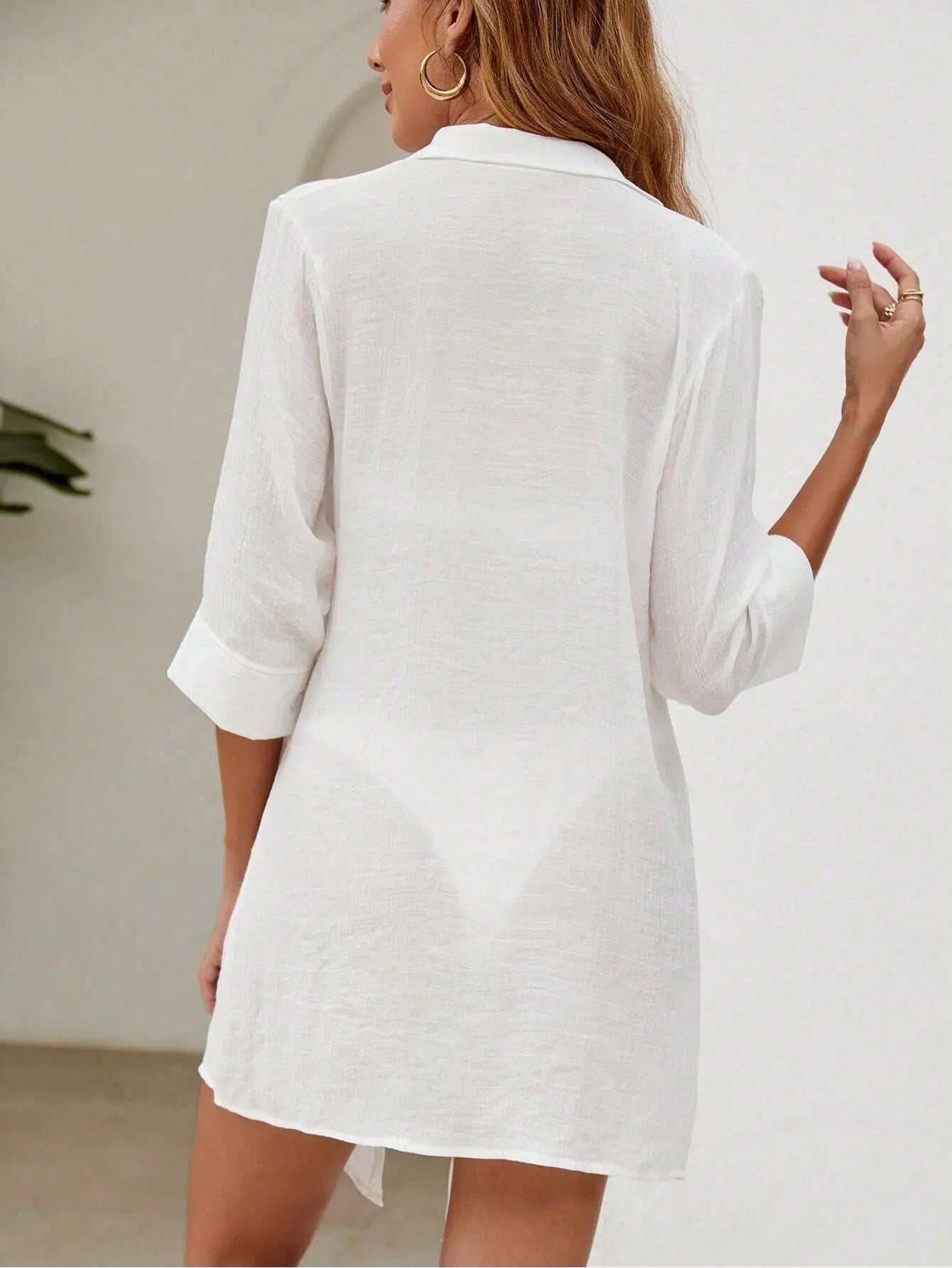 Саvаrі Leinen Strandkleid | Limitierte Auflage