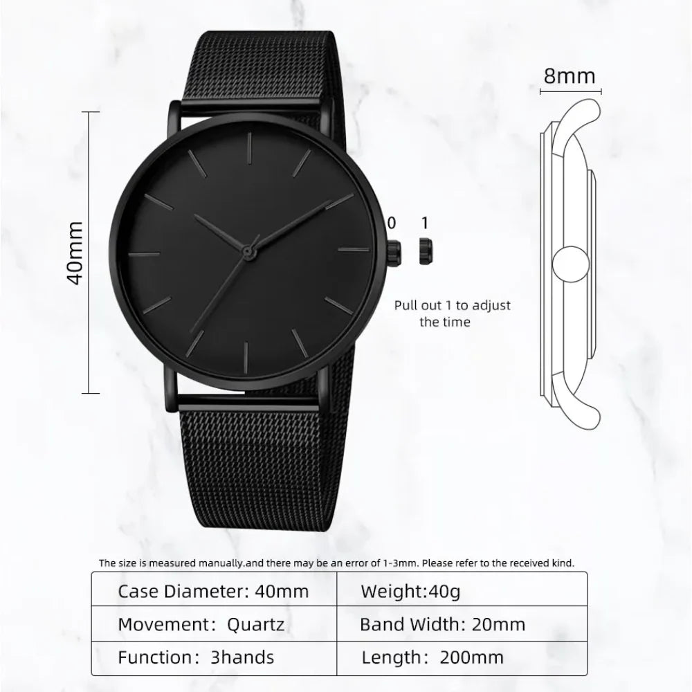 Minimalistische Carbon-Uhr