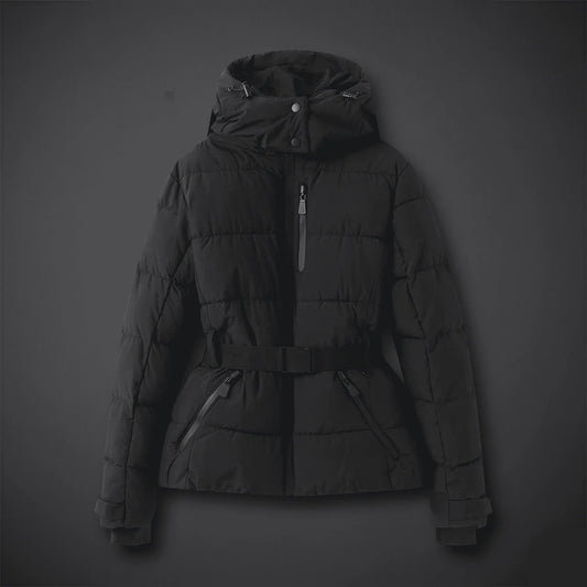 Winter Skijacke Slim Fit mit Kapuze – Warme Baumwolljacke für den Winter